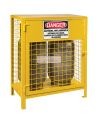 Armoire pour 2 cylindres de propane, 30 L x 17 P x 37 H po, de couleur jaune