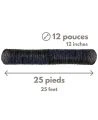 Flexible ventilation duct & reinforcement d:12" by 25' for air purifier