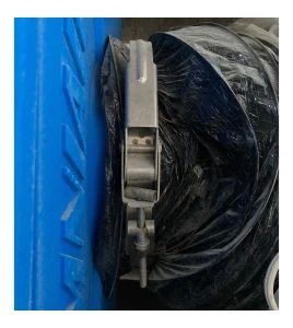 Flexible ventilation duct with wire, 10 in diameter intake, 25 ft length for PREDATOR 750 air scrubbers