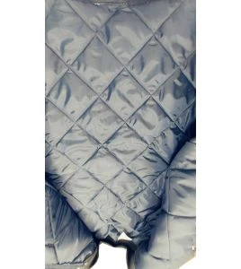 Manteau matelassé court pour travail en réfrigérateur, avec 2 poches avant et fermeture à boutons-pression.