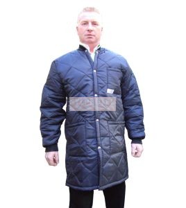 Long freezer coat with polar, snap and 3 pockets