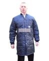 Long freezer coat with polar, snap and 3 pockets