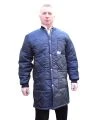 Long freezer coat with polar, snap and 3 pockets