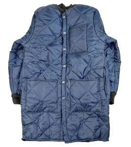 Manteau polar long pour congélateur, 3 poches et bouton pression
