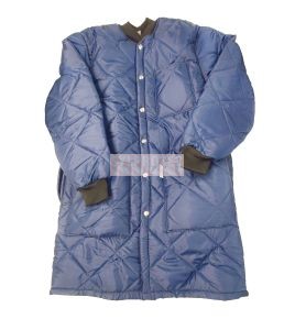 Manteau polar long pour congélateur, 3 poches et bouton pression