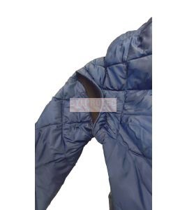 Long freezer coat with polar, snap and 3 pockets