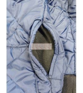 Manteau polar long pour congélateur, 3 poches et bouton pression