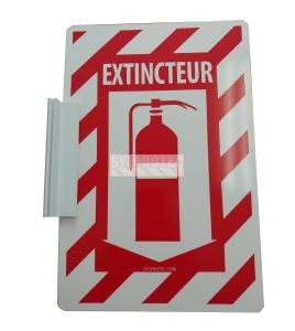 Bloc d'installation pour affiche recto verso en plastique de sylprotec