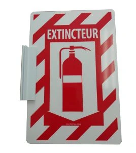 Bloc d'installation pour affiche recto verso en plastique de sylprotec
