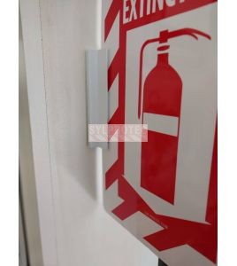 Bloc d'installation pour affiche recto verso en plastique de sylprotec