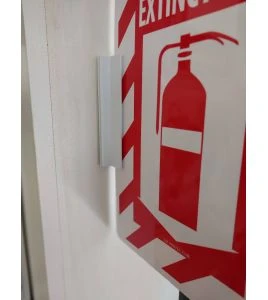 Bloc d'installation pour affiche recto verso en plastique de sylprotec