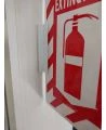 Bloc d'installation pour affiche recto verso en plastique de sylprotec