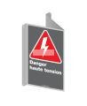 Affiche CDN «Danger haute tension» en français : Options multiples