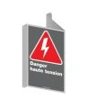 French CDN "Danger High Tension" sign: customisable & multiple options