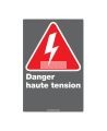 French CDN "Danger High Tension" sign: customisable & multiple options