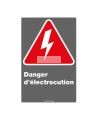 Affiche CDN « Danger d’électrocution » français, options multiples