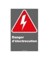 French CDN "Shock Hazard" sign, customization & multiple options