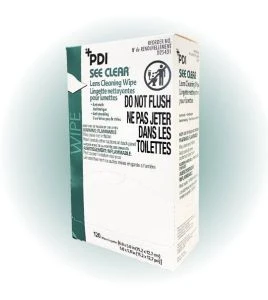 antistatic lens cleaning wipe, box of 100