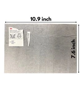Alcohol-free cleaning wipe for protective masks, 100 units by box.