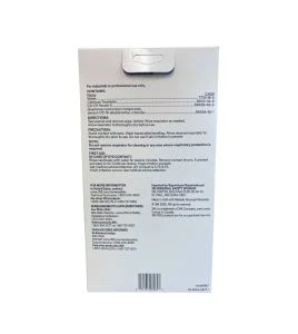 Alcohol-free cleaning wipe for protective masks, 100 units by box.