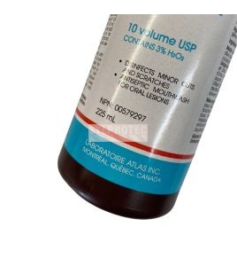 Peroxyde d'hydrogène 225 ml, 3 % de concentration