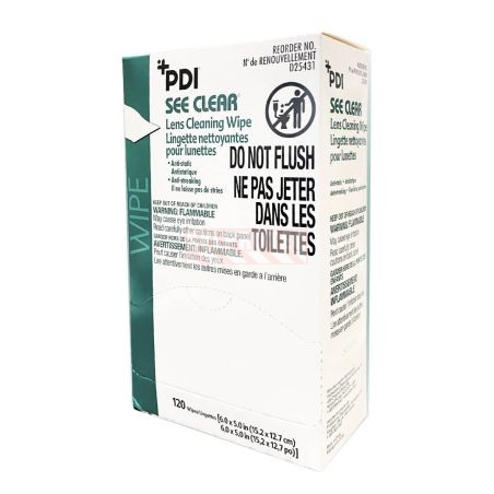 antistatic lens cleaning wipe, box of 100