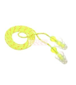 Reusable earplug Peltor P3001 Tri-Flange with cord, 26dB,box of 100 pairs