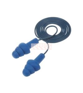 UltraFit 340-4007 reusable and detectable earplugs and cord, 25 dB, 100 pairs