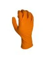 Gants de nitrile orange Duracore Series K 8 mil avec pointe en diamant