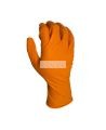 Orange Duracore Series K Nitrile 8 mil industrial glove with diamond texture