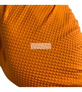 Gants de nitrile orange Duracore Series K 8 mil avec pointe en diamant