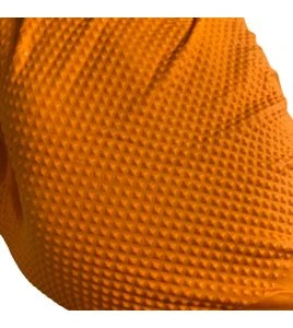 Gants de nitrile orange Duracore Series K 8 mil avec pointe en diamant