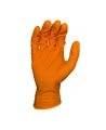 Gants de nitrile orange Duracore Series K 8 mil avec pointe en diamant
