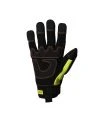 High-visibility, impact-resistant mechanic's gloves for handling