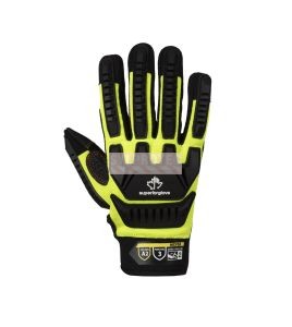 Gants de mécanicien résistants aux chocs et haute visibilité