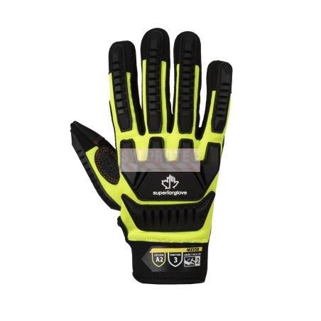 Gants de mécanicien résistants aux chocs et haute visibilité