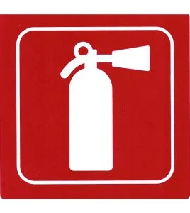 copy of Affiche d’urgence Extincteur d'incendie en vinyle autocollant