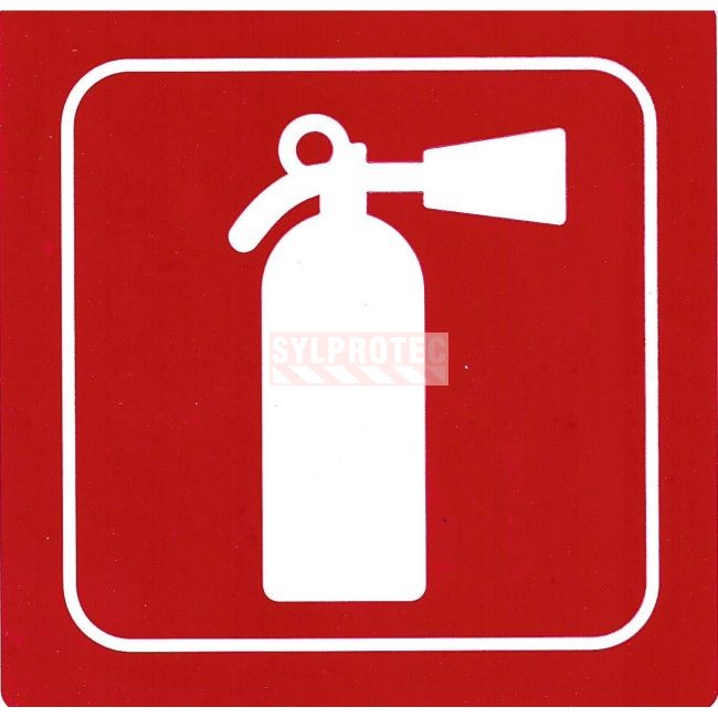 copy of Self-adhesive vinyl extinguisher fire safety sign