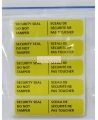 Adhesive bilingual security seal for first aid kits