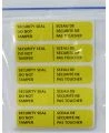 Adhesive bilingual security seal for first aid kits
