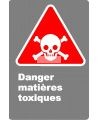 French CDN Danger Toxic Materials sign