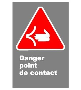 Affiche CDN Danger Point de contactECD415 Sylprotec