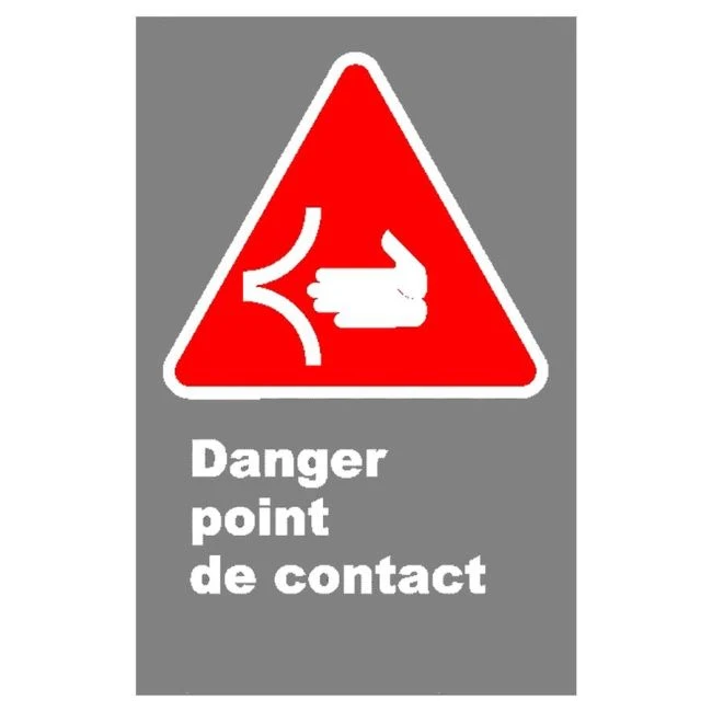 CSA Danger Point of Contact Sign ECD415 Sylprotec