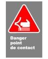 Affiche CDN Danger Point de contactECD415 Sylprotec