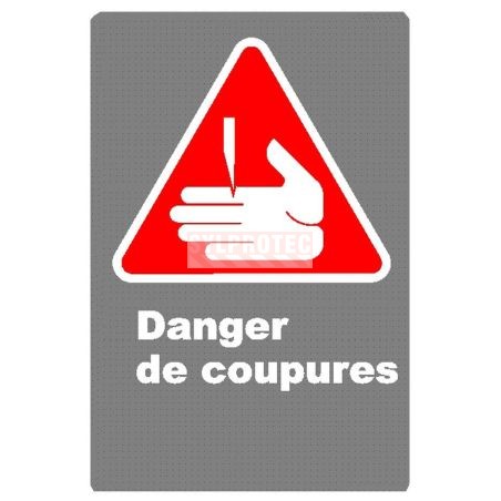 Affiche CDN Danger de coupures en français