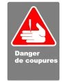 French CDN Danger Cutting Hazard sign
