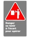 Affiche Danger Se tenir à l’écart pour opérer ECD423