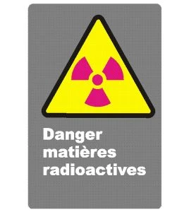 French CDN Danger Radioactive Hazard