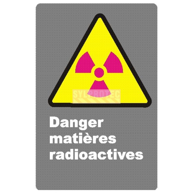 Affiche CDN «Danger matières radioactives» choix de plusieurs formats