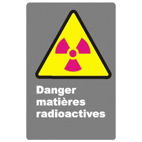 Affiche CDN «Danger matières radioactives» choix de plusieurs formats